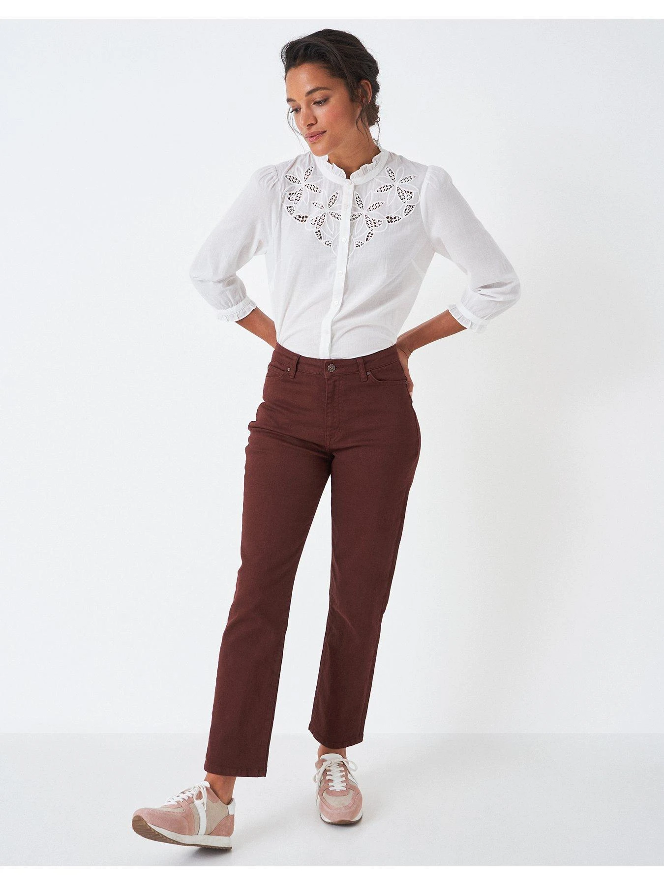 Crew Clothing Brompton Twill Trouser - Brown 5 Crew Clothing Brompton Twill Trouser - Brown - Image 3