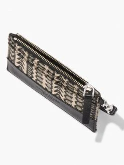 MARC JACOBS Monogram Top Zip Wristlet Wallet - Beige Multi -RIVE IS Clothing Shop V98H2 SQ4 0000000108 BEIGE SLd