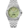 Vivienne Westwood Leamouth Unisex Quartz Watch With Green Dial & Stainless Steel Bracelet -RIVE IS Clothing Shop V9P5C SQ1 0000000035 SILVER SLf