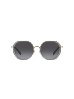 COACH Round Sunglasses - Transparent Grey / Shiny Light -RIVE IS Clothing Shop VA0FI SQ4 0000000005 GREY SLd1