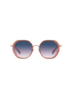 COACH Round Sunglasses - Transparent Amber / Shiny Rose -RIVE IS Clothing Shop VA0FK SQ4 0000000063 PINK SLd1