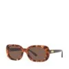 COACH Oval Sunglasses - Pearlescent Amber Tortoise -RIVE IS Clothing Shop VA0HD SQ1 0000000143 BROWN SLf