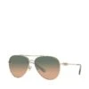 COACH Pilot Sunglasses - Shiny Light Gold