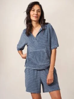 White Stuff Sabrina Towelling Short -blue -RIVE IS Clothing Shop VA85N SQ3 0000000020 BLUE MDo