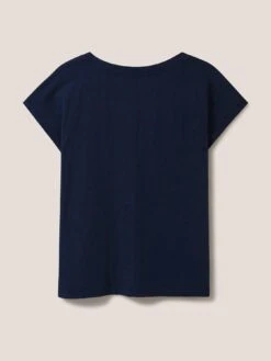 White Stuff Nelly Notch Neck Tee - Dark Navy -RIVE IS Clothing Shop VA88D SQ5 0000000020 BLUE MDd1