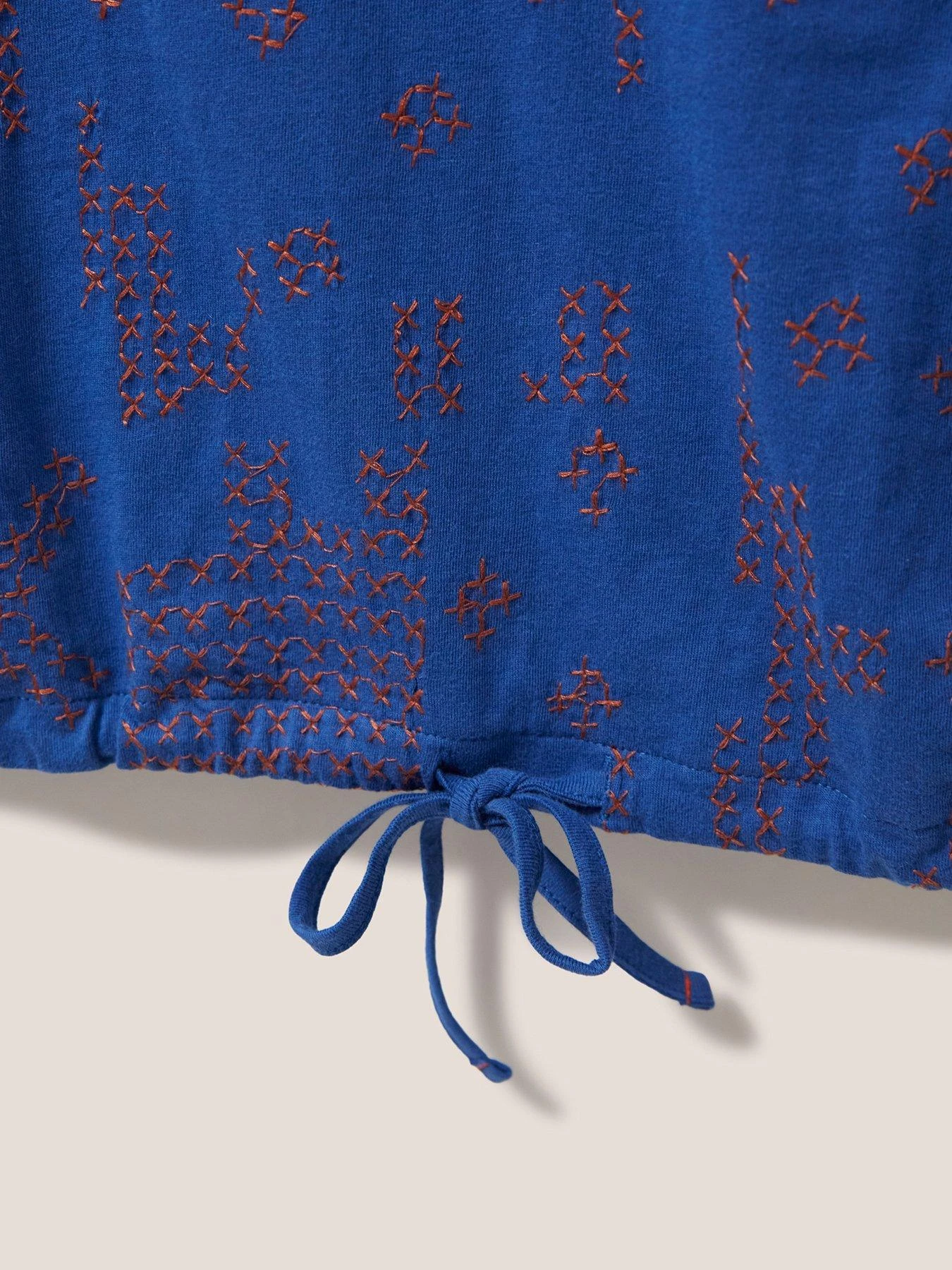 White Stuff Tippie Tie Hem - Blue 8 White Stuff Tippie Tie Hem - Blue - Image 6