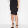 Long Tall Sally Black Midi Skirt