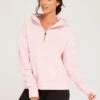 Lucy Mecklenburgh Overhead Fleece Hoodie - Pink