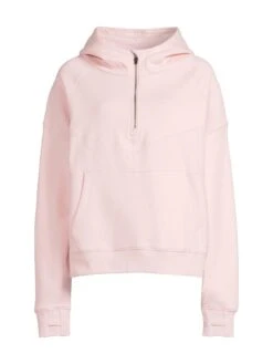 Lucy Mecklenburgh Overhead Fleece Hoodie - Pink -RIVE IS Clothing Shop VB8BT SQ5 0000000063 PINK MDd1