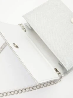 Quiz Shimmer Quilted Bag -RIVE IS Clothing Shop VBQNP SQ5 0000000035 SILVER SLi