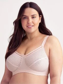 Miss Mary Of Sweden Miss Mary Non Wired Cotton Dot Lace Bra