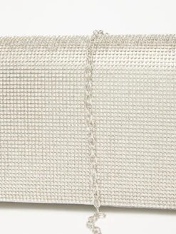 Quiz Diamante Clutch Bag -RIVE IS Clothing Shop VCG4X SQ4 0000000035 SILVER SLd