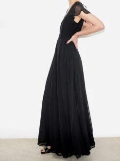 Religion Flutter Sleeve Maxi Dress - Black -RIVE IS Clothing Shop VD4FU SQ3 0000000004 BLACK MDo