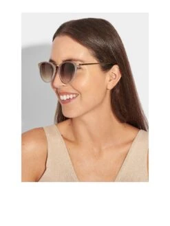 Katie Loxton Santorini Sunglasses - Taupe Marble