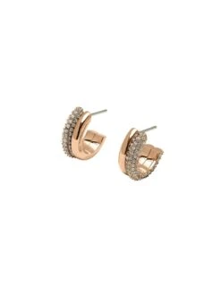 Olivia Burton Rose Gold Classic Crystal Hoop Earrings -RIVE IS Clothing Shop VDX3Y SQ3 0000000932 ROSE GOLD SLd