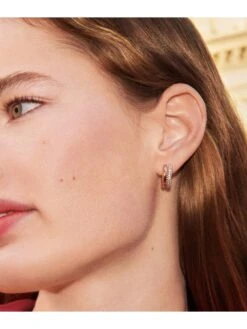 Olivia Burton Rose Gold Classic Crystal Hoop Earrings -RIVE IS Clothing Shop VDX3Y SQ4 0000000932 ROSE GOLD SLd1