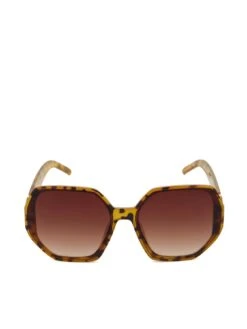 Dune London Gracies Hexagonal Framed Glasses - Tortoiseshell