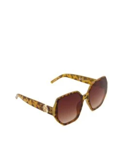 Dune London Gracies Hexagonal Framed Glasses - Tortoiseshell -RIVE IS Clothing Shop VEID6 SQ4 0000000029 MULTI SLd1