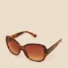 Accessorize Wide Arm Tortoiseshell Square Sunglasses
