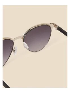 Accessorize Metal Detail Clubmaster Sunglasses -RIVE IS Clothing Shop VELGD SQ3 0000000004 BLACK SLd