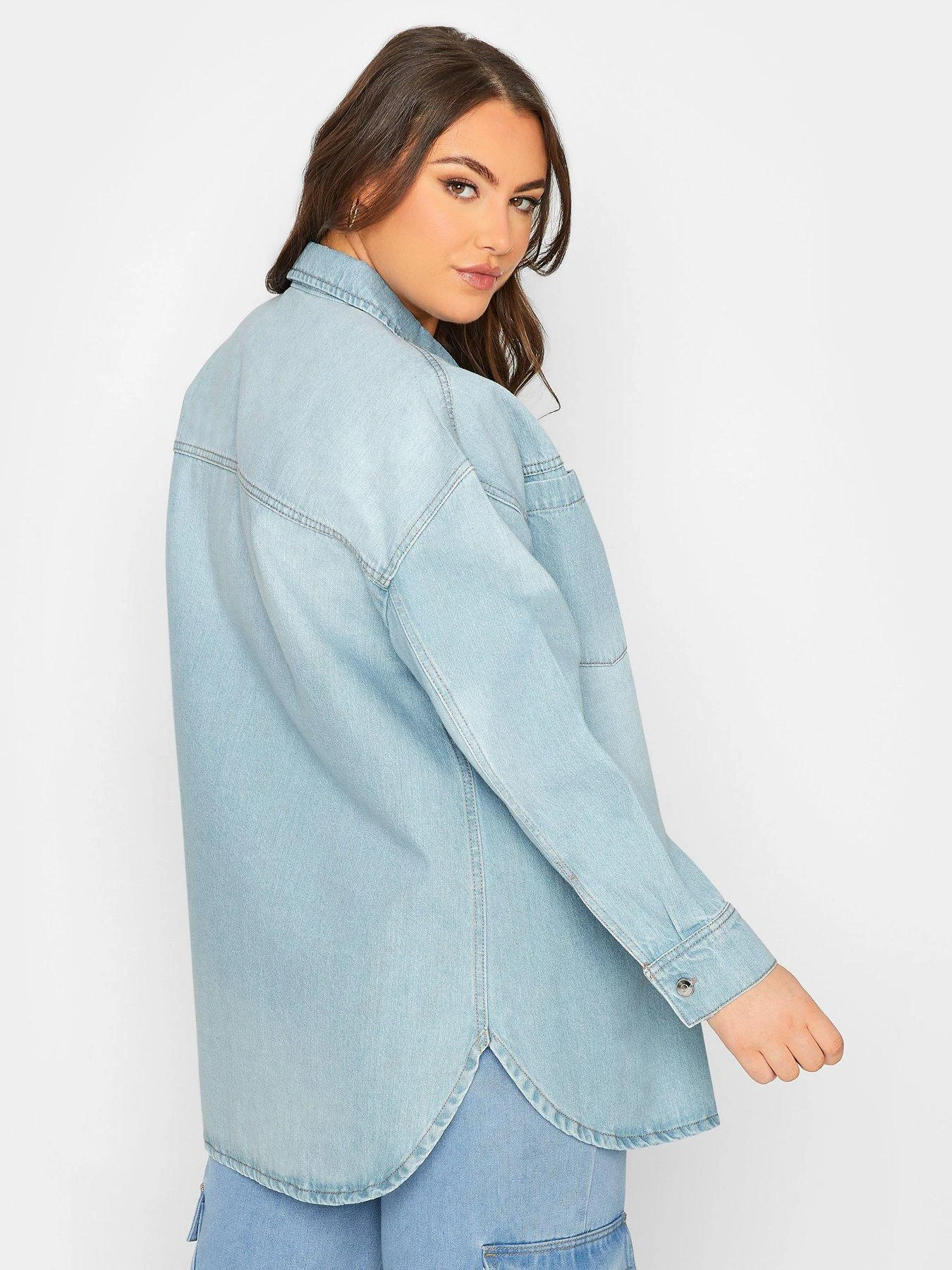 Yours Denim Western Shacket - Blue 4 Yours Denim Western Shacket - Blue - Image 2