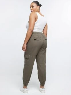 RI Plus Plus Zip Cuff Cargo Pant - Khaki -RIVE IS Clothing Shop VERQR SQ2 0000000058 KHAKI MDb