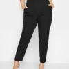Yours Darted Waist Tapered Trouser - Black -RIVE IS Clothing Shop VERQY SQ1 0000000004 BLACK MDf