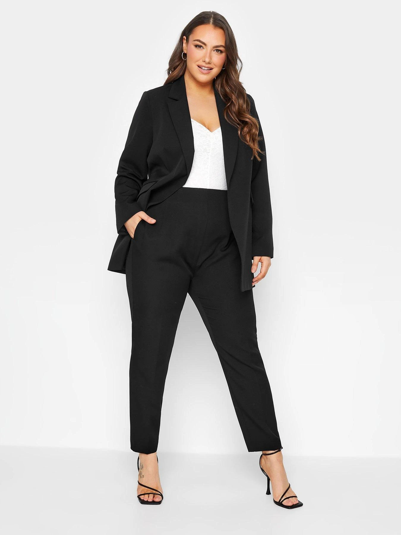 Yours Darted Waist Tapered Trouser - Black 4 Yours Darted Waist Tapered Trouser - Black - Image 2