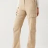 V By Very Utility Pocket Straight Leg Trousers - Beige 1 V By Very Utility Pocket Straight Leg Trousers - Beige -RIVE IS Clothing Shop VETEV SQ1 0000000108 BEIGE MDf