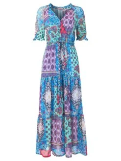 Joe Browns Aria Patchwork Print Maxi Dress - Multi -RIVE IS Clothing Shop VF3CD SQ3 0000000029 MULTI MDo