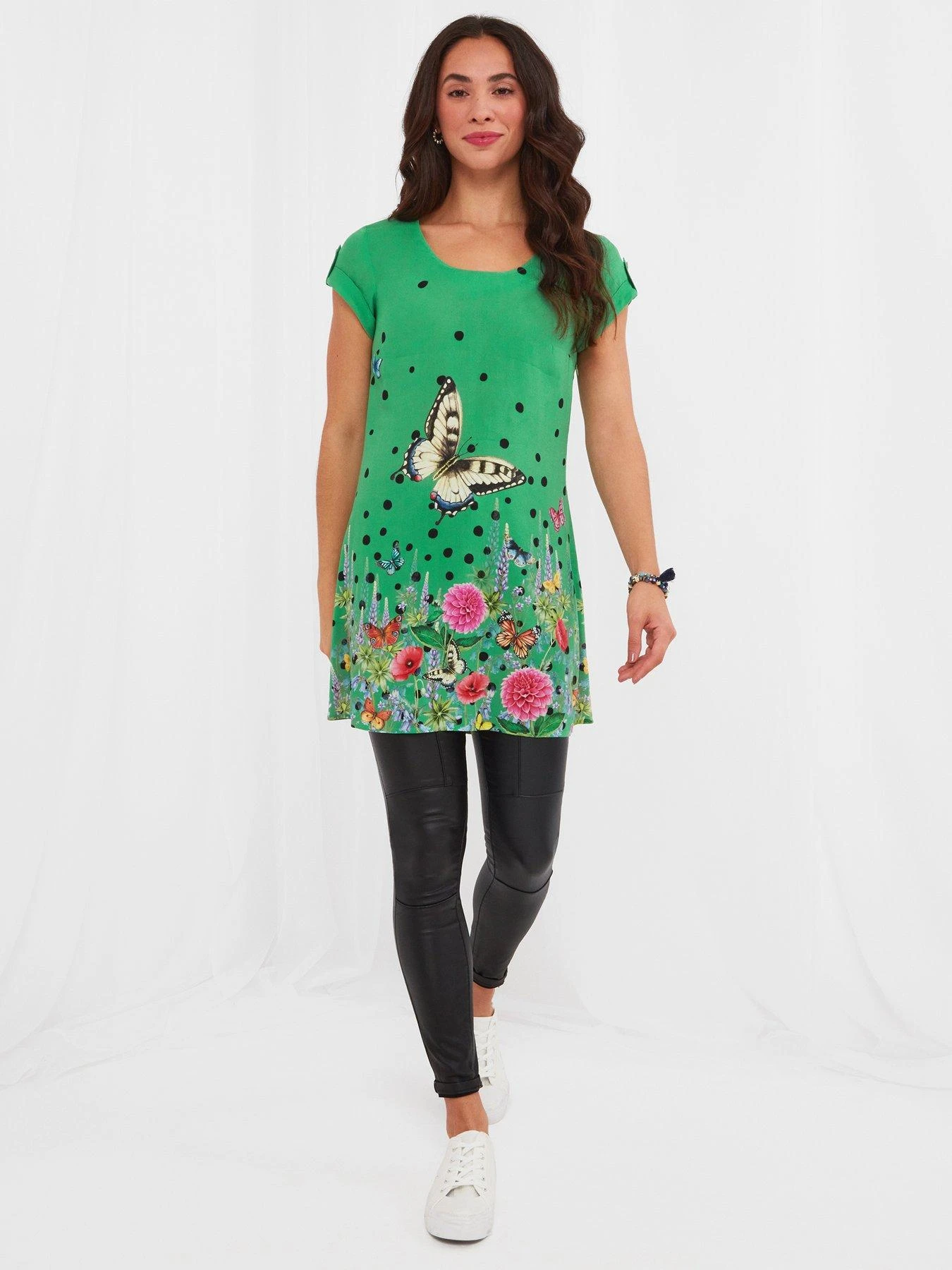 Joe Browns Blooming Butterfly Tunic - Green 3 Joe Browns Blooming Butterfly Tunic - Green