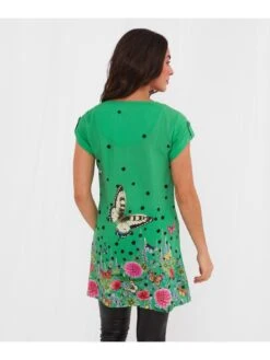 Joe Browns Blooming Butterfly Tunic - Green 7 Joe Browns Blooming Butterfly Tunic - Green -RIVE IS Clothing Shop VF3CY SQ2 0000000047 GREEN MDb
