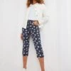 Joe Browns Dots And Daisies Crop Trousers -Blue