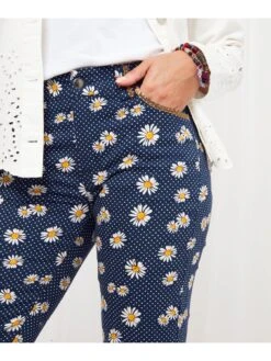 Joe Browns Dots And Daisies Crop Trousers -Blue -RIVE IS Clothing Shop VF3EI SQ4 0000000020 BLUE MDd