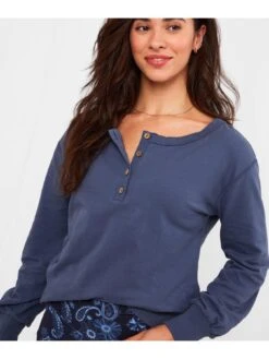 Joe Browns Cosy Up Sweatshirt -Blue -RIVE IS Clothing Shop VF3EX SQ4 0000000020 BLUE MDd