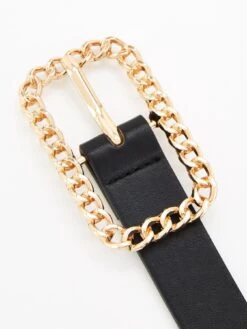 V By Very Chain Detail Buckle Belt -RIVE IS Clothing Shop VF3V8 SQ4 0000000004 BLACK SLd1