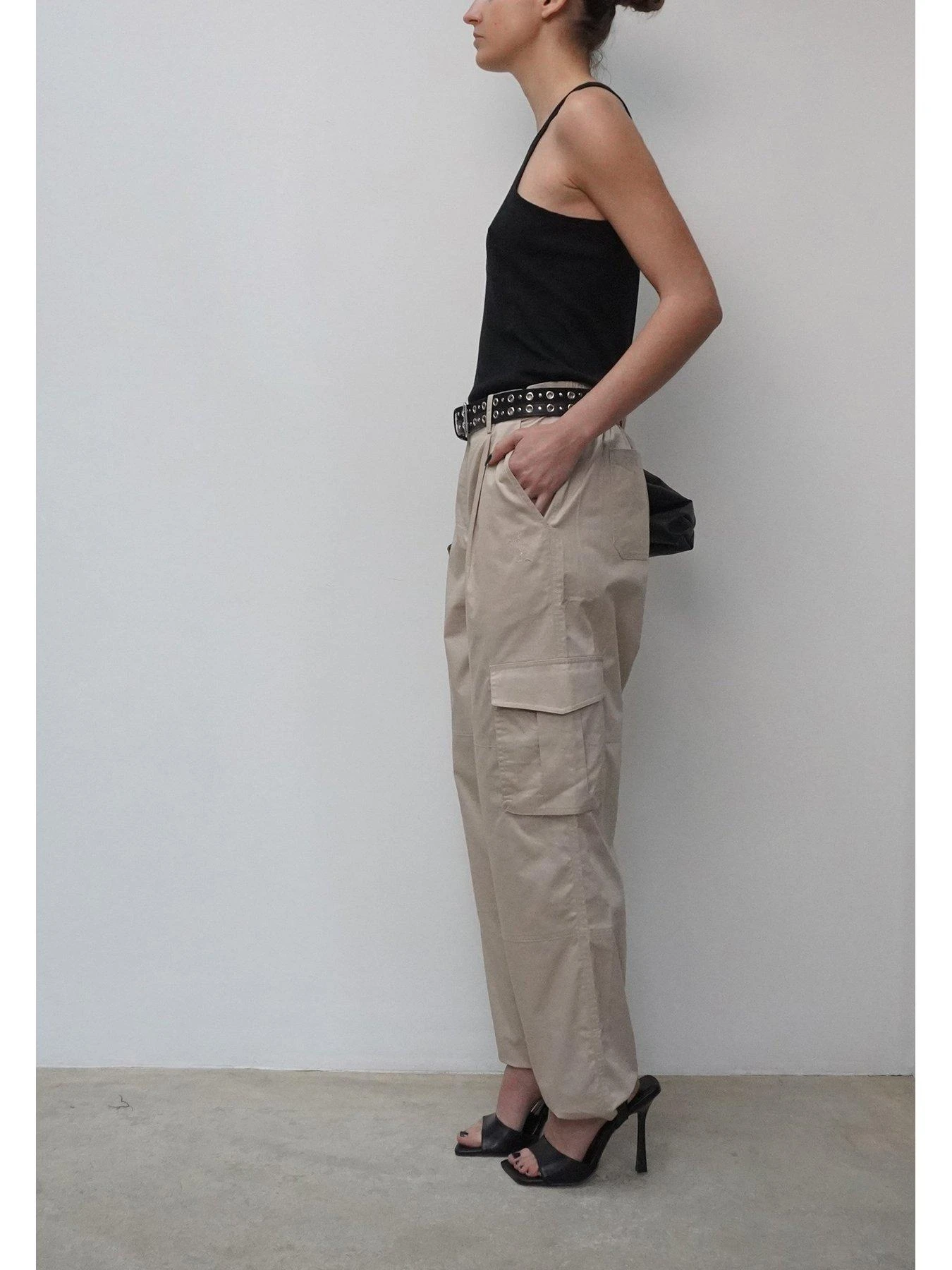 Religion Destiny Lightweight Cargo Trouser - Beige 4 Religion Destiny Lightweight Cargo Trouser - Beige - Image 2