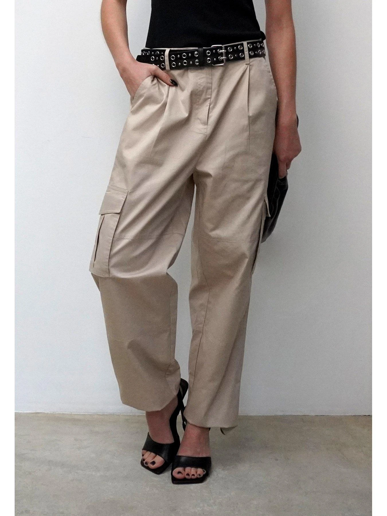 Religion Destiny Lightweight Cargo Trouser - Beige 6 Religion Destiny Lightweight Cargo Trouser - Beige - Image 4