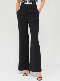 Fig & Basil Tailored Straight Trouser Co-ord - Black