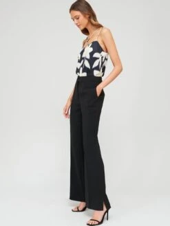 Fig & Basil Tailored Straight Trouser Co-ord - Black -RIVE IS Clothing Shop VFBWX SQ5 0000000004 BLACK MDd1