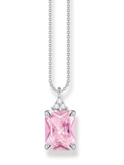 Thomas Sabo Pink Stone Pendant Necklace -RIVE IS Clothing Shop VFDAB SQ4 0000000063 PINK SLd1