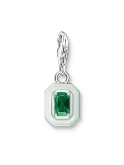 Thomas Sabo Octagon Charm 12 Thomas Sabo Octagon Charm -RIVE IS Clothing Shop VFDBE SQ5 0000000047 GREEN SLd2
