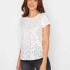 Long Tall Sally Tall White Broderie Panel Tee