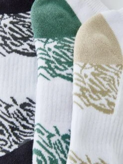 Everyday Targeted Cushioning Trainer Liner Socks (5 Pack) - White -RIVE IS Clothing Shop VFM99 SQ4 0000000013 WHITE SLd