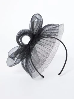Quiz Pleated Bow Headband Fascinator