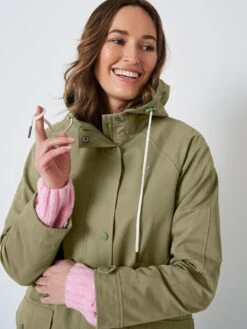 Crew Clothing Rain Jacket - Green -RIVE IS Clothing Shop VFS7S SQ6 0000000047 GREEN MDd