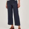 Monsoon Harper Crop Wide Leg Pull On Jean Reg - Blue