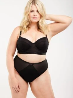 Oola Soft Mesh Hi Waist Brief - Black -RIVE IS Clothing Shop VG51T SQ3 0000000004 BLACK MDo