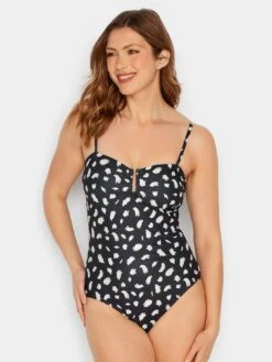 Long Tall Sally Abstract Print Swimsuit