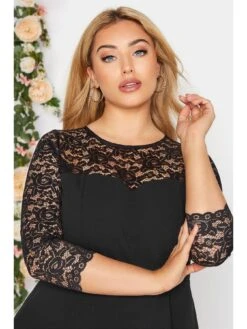 Yours Lace High Low Dress -RIVE IS Clothing Shop VG95T SQ4 0000000004 BLACK MDd